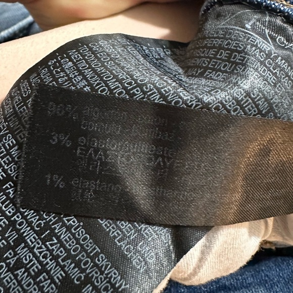 Zara Men’s Slim Button fly Distressed Jeans Blue 34x29 - Picture 7 of 8